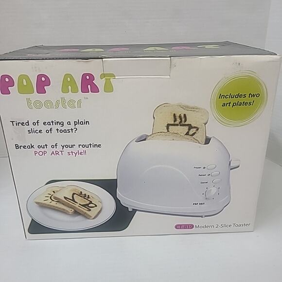 Rare "Las Vegas Luxor" 2-Slice Modern Design Black Toaster Pop Art Used To Test - Picture 3 of 8